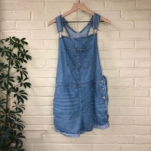 AMERICAN EAGLE Denim Shortalls (short overalls)